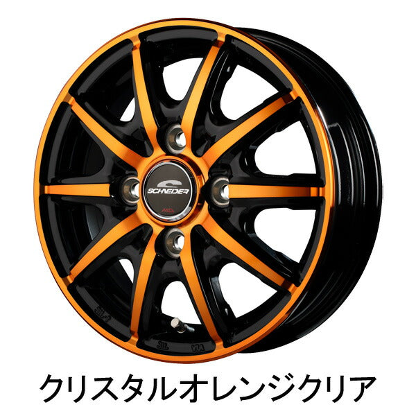 MID(マルカサービス) SCHNEIDER/RX10-K 【12×3.5B 4-100 INSET42】 スズキ ラパン/ラパンショコラ/ラパンLC HE21S 2002/01〜2008/11