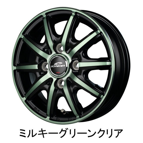 MID(マルカサービス) SCHNEIDER/RX10-K 【12×3.5B 4-100 INSET42】 スズキ MRワゴン/MRワゴンwit 33系 2011/01〜2016/03