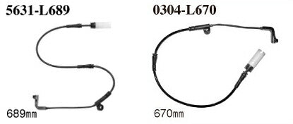 DIXCEL ブレーキパッドセンサー アルピナ B7 E65 MH10 04〜 【S5631/0304】 フロント用1個
