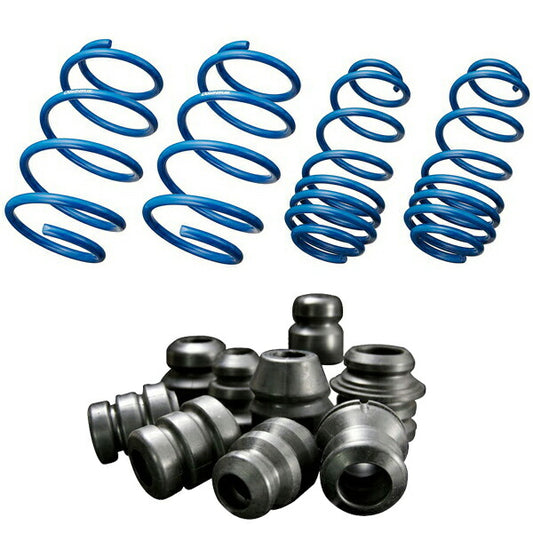 Espelir Super Downsus 1台分+スーパーダウンサスラバー プリウス ZVW50 H27/12〜H30/11 【EST-2074＋BR-2073F＋BR-2073R】 バンプラバー