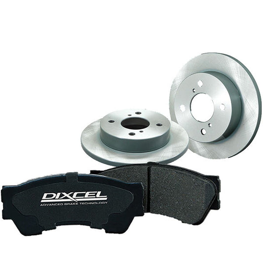 DIXCEL 軽セット(ブレーキパッド+ディスクローターセット) ミツビシ eKカスタム B11W 2014/11〜 フロント左右セット 41319-6143
