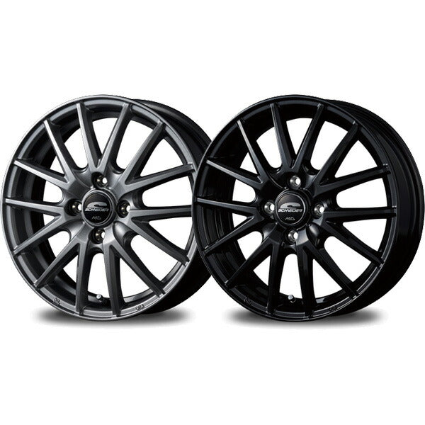 MID(マルカサービス) SCHNEIDER/SQ27 【15×4.5J 4-100 INSET45】 スズキ シボレーMW ME34 2001/01〜2010/08