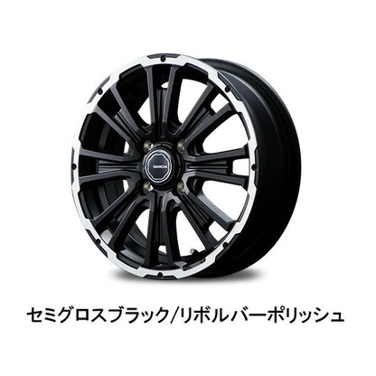 MID(マルカサービス) Garcia/SS REVOLVER KC 【12×4B 4-100 INSET42】 ダイハツ ミラココア L675S/L685S 2009/08〜2018/03