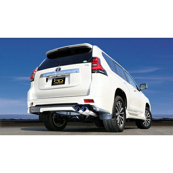 GANADOR Vertex 4WD/SUV ランドクルーザー プラド 3DA-GDJ150W/151W LDA-GDJ150W/151W H29 9〜 （後期用） 【GVE-025MBL】 マフラー ガナドール バーテックス 4WD/SUV