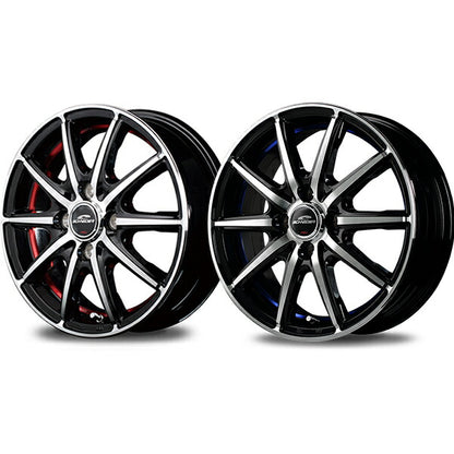 MID(マルカサービス) SCHNEIDER/SX-2 【14×4.5J 4-100 INSET45】 スズキ ラパン/ラパンショコラ/ラパンLC HE33S 2015/06〜