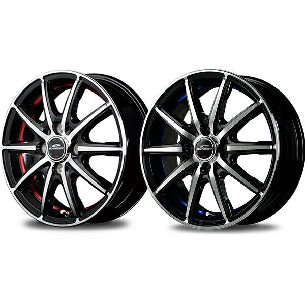MID(マルカサービス) SCHNEIDER/SX-2 【15×5.5J 4-100 INSET43】 トヨタ カローラフィールダー 140系 2006/10〜2012/05