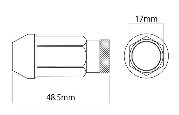 DIGICAM チタンレーシングナット 汎用品 TNK12-DIGICAM/TNK15-DIGICAM