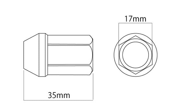 DIGICAM チタンレーシングナット 汎用品 TNKS12-DIGICAM/TNKS15-DIGICAM