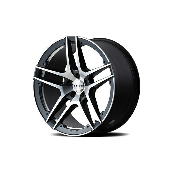 MID(マルカサービス) MtW/TW025 【19×8.5J 5-114 INSET35 ガンメタ】 TESLA モデル3