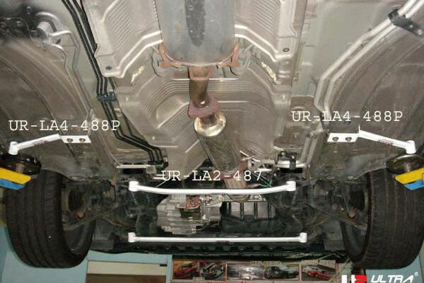 ULTRA RACING フロントメンバーサイドブレース ホンダ オデッセイ RB3 2008/10〜2013/11 LS4-488P