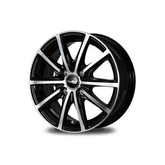 MID(マルカサービス) EuroSpeed/V25 【15×5.5J 4-100 INSET45 ブラポリ】