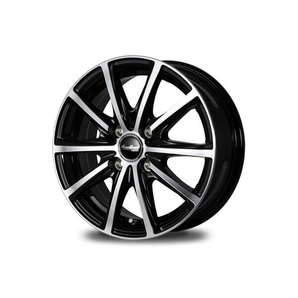 MID(マルカサービス) EuroSpeed/V25 【15×5.5J 4-100 INSET45 ブラポリ】 トヨタ ポルテ 140系 2012/07〜