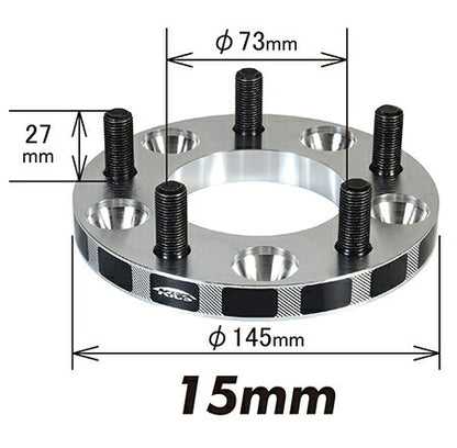 KYO-EI WIDE TREAD SPACER 汎用品 【ネジサイズ:M12×P1.25 5穴 PCD:114.3 厚み:15mm 外径:145mm】 5115W3