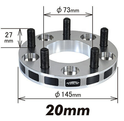 KYO-EI WIDE TREAD SPACER 汎用品 【ネジサイズ:M12×P1.5 4穴 PCD:114.3 厚み:20mm 外径:145mm】 4120W1