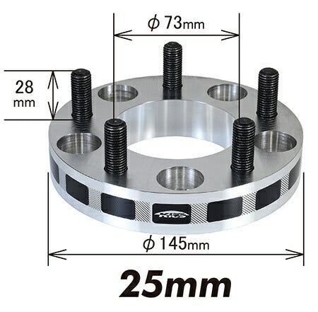 KYO-EI WIDE TREAD SPACER 汎用品 【ネジサイズ:M12×P1.25 5穴 PCD:114.3 厚み:25mm 外径:145mm】 5125W3