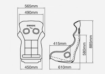 BRIDE XERO CS 汎用品 H02GSF