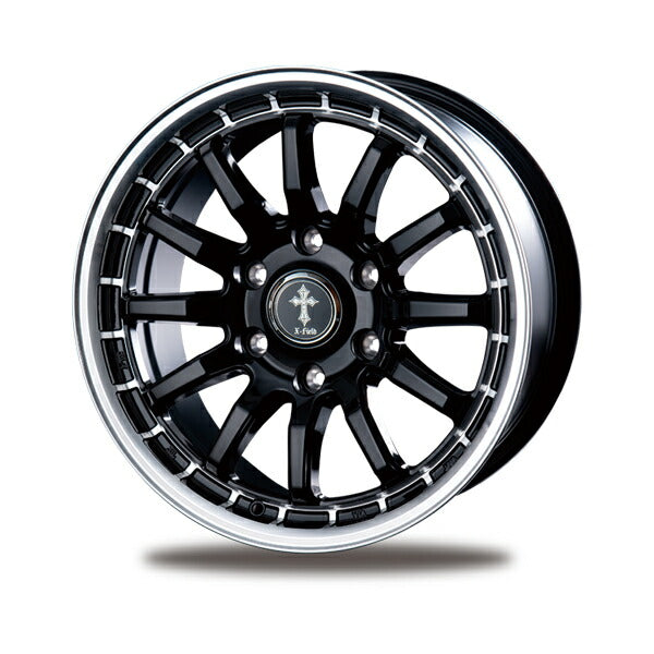 INTER MILANO X-FIELD/α 【15×6J 6-139 INSET33 BK/RP】 トヨタ ハイエース 200系
