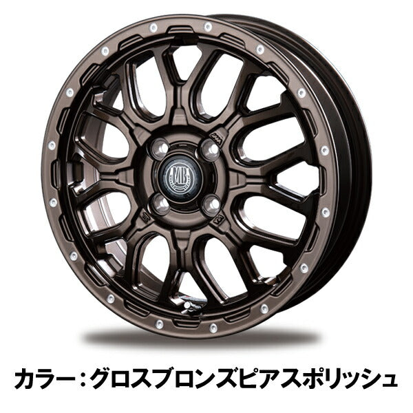 INTER MILANO MUD BAHN/XR-800M 【15×4.5J 4-100 INSET45】 スズキ ソリオ MA系